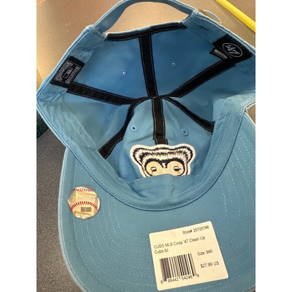 Cubs 47 Clean Up Adjustable Hat Light Blue - Picture 8 of 9